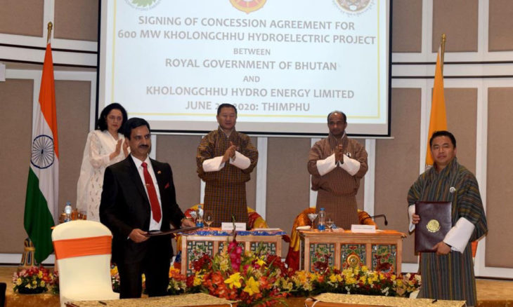 India, Bhutan sign Kholongchhu hydroelectric project