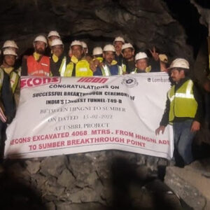 Afcons creates milestone in J&K by excavating 7.32 km of 12.75 km-long Tunnel
