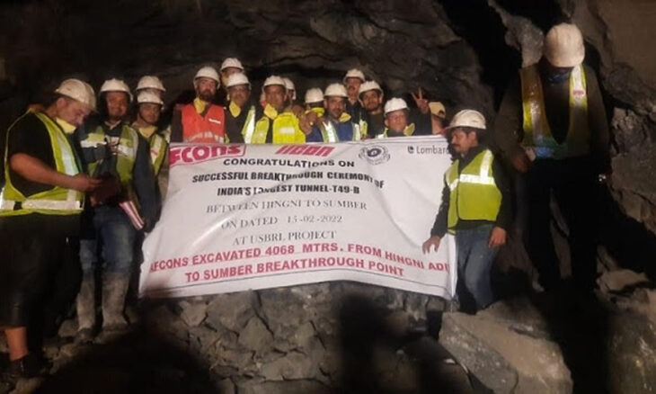Afcons creates milestone in J&K by excavating 7.32 km of 12.75 km-long Tunnel