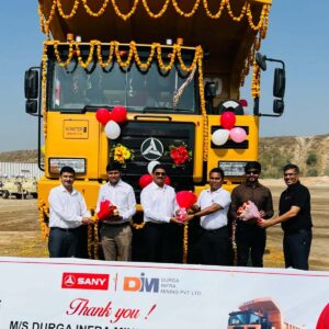 Sany India hands over 200th Dump Truck to Durga Infra Mining