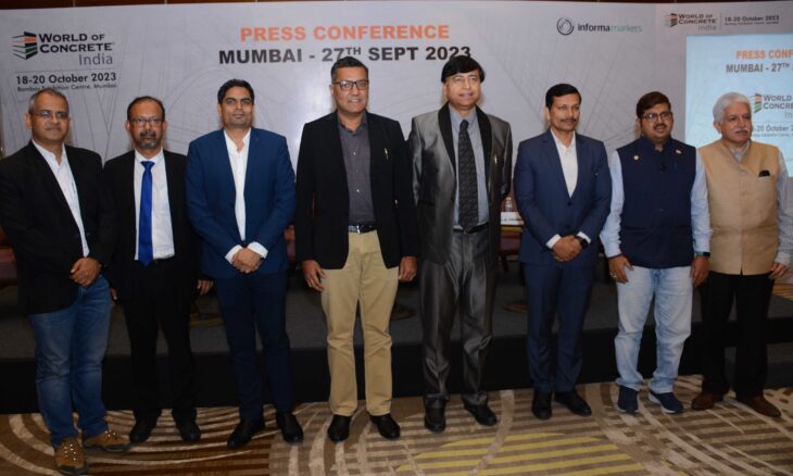 Informa Markets India hosts the 9th World of Concrete India (WOCI) show, Asia's largest renewable energy expo, at Mumbai's Bombay Exhibition Centre from October 18 to 20, 2023.