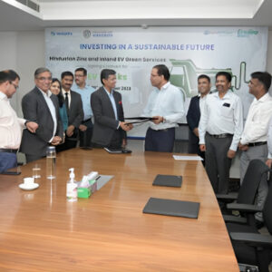 Hindustan Zinc pioneers green mining practices, signing a pact with Inland EV Green Services to introduce 10 electric trucks.
