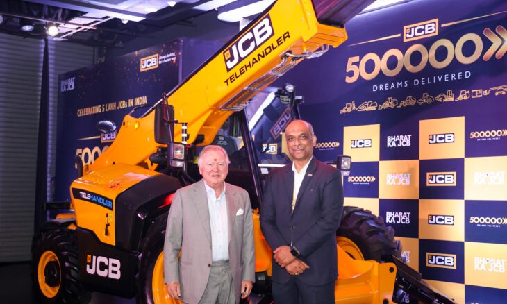 JCB India hits a major milestone with its 5,00,000th construction equipment unit, showcasing its significant impact locally and globally.