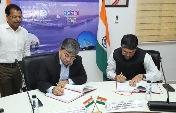 APSEZ signs concession agreement to develop Berth No13 at Deendayal Port