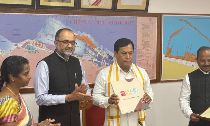 Union Minister Sonowal inaugurates key infrastructure projects at Chennai and Kamarajar Ports