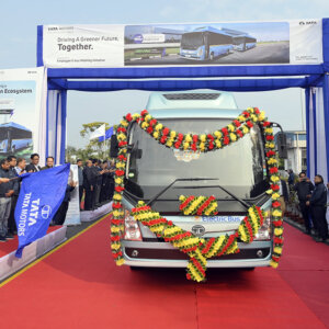 Tata Motors launches electric bus fleet for workforce transportation at Pantnagar