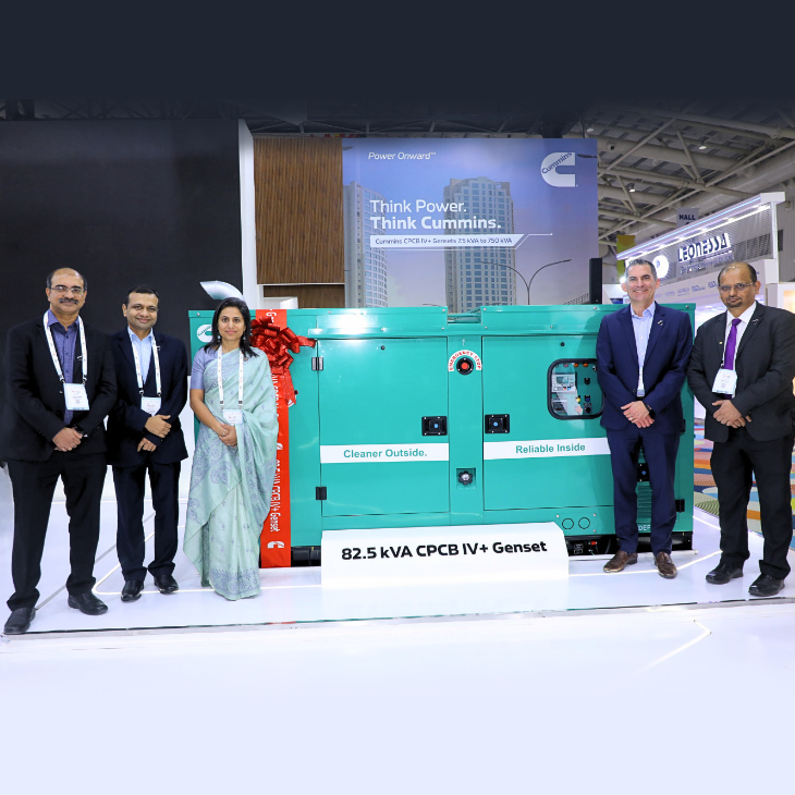 Cummins India unveiled CPCB IV+ 82.5 kVA Genset at EXCON 2025