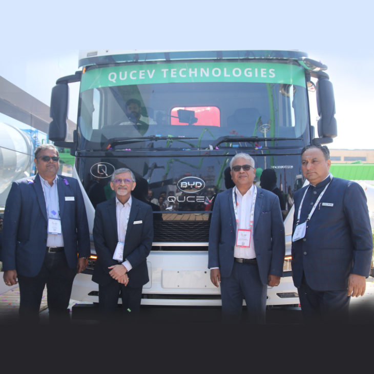 Schwing Stetter India, Qucev unveil India’s first Battery Electric Transit Concrete Mixer