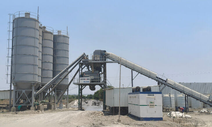 Ammann’s ELBA CC150 plants power concrete upgrade of Nashik–Aurangabad Highway