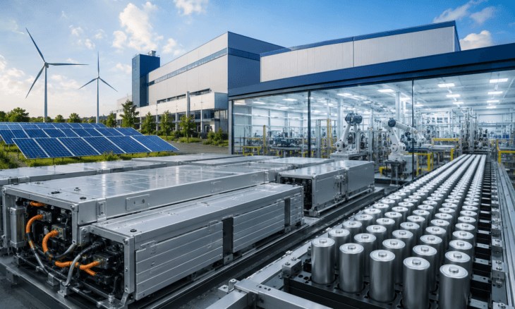 Reliance Industries is set to commission the first phase of its 40 GWh battery and cell gigafactory this year