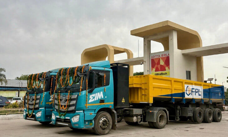 UltraTech deploys 45 electric heavy-duty trucks for long-haul clinker transport