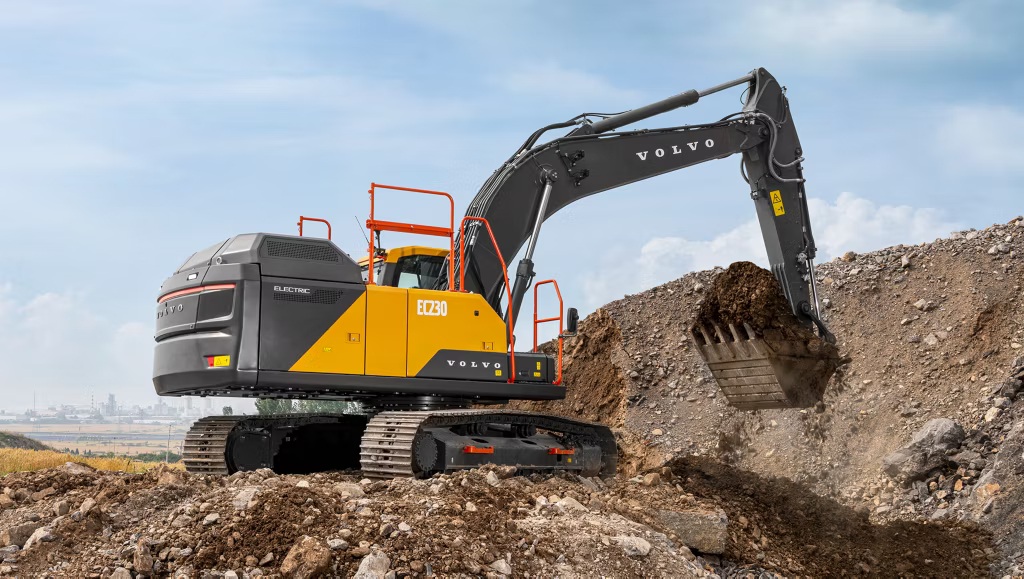 Volvo Construction Equipment new excavator manufacturing facility in Eskilstuna Sweden