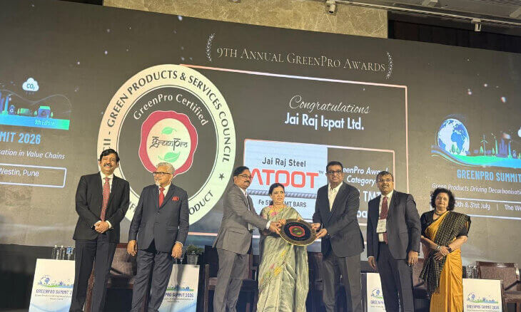Jai Raj Ispat earns GreenPro Certification for sustainable manufacturing
