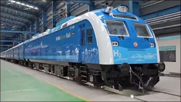 India's first indigenous hydrogen-powered passenger train under the NaMo Green Rail pilot project