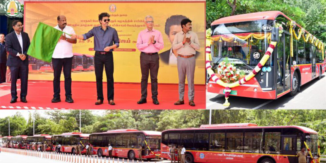Tamil Nadu flags off 250 new government buses, including 130 electric vehicles