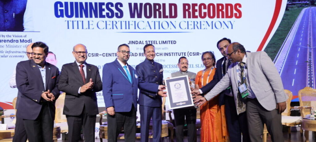 Jindal Steel sets Guinness World Record